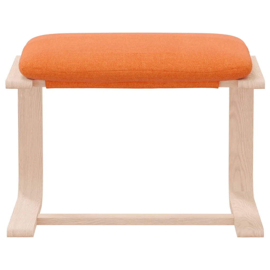 Poggiapiedi Giallo Scuro 51x41x40 cm in Tessuto 351070