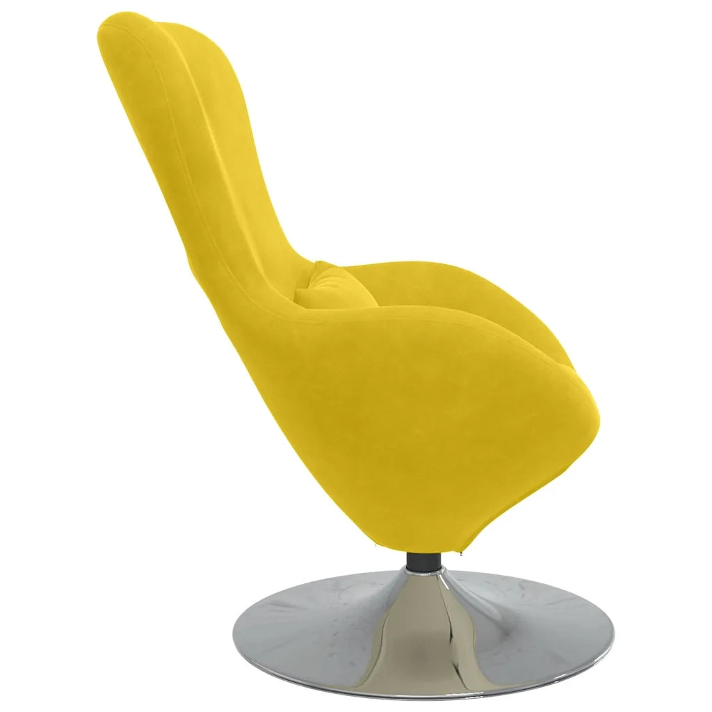 Poltrona | Sedia Relax uovo Giallo Velluto
