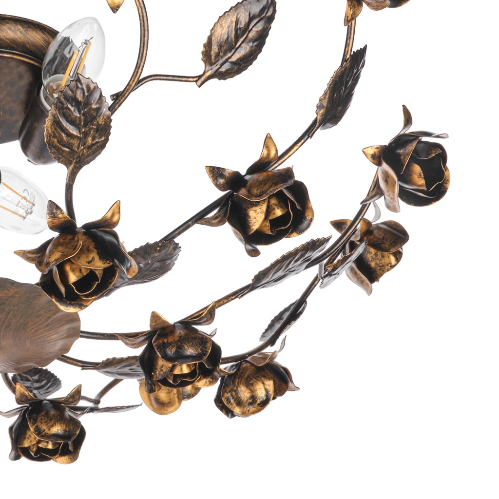 Plafoniera Carolina bronzo