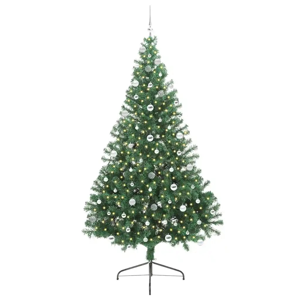 Albero di Natale artificiale con luci integrate Verde 240 cm 3397042