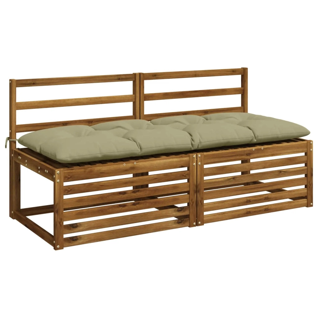 Cuscini per Panchina VIANEN 2 pz 100% Poliestere Verde chiaro 952825
