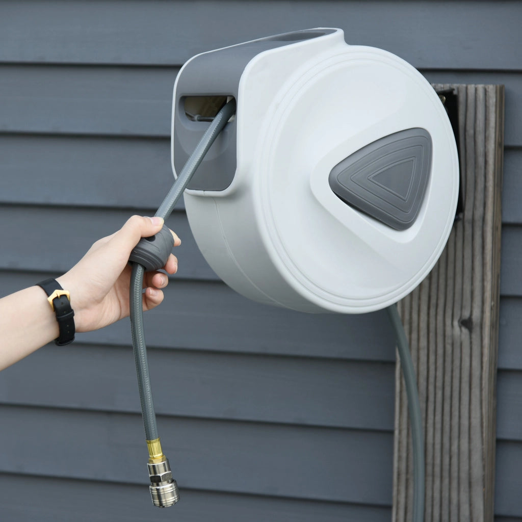 Avvolgitubo per Aria Compressa Automatico da 20 m ¨C zephmum ¨C Grigio