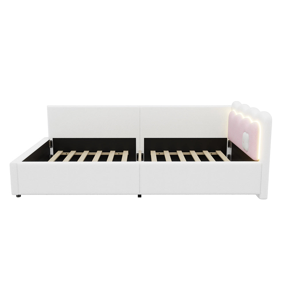 Daybed - Xylo - 90x200 cm LED pile bianco