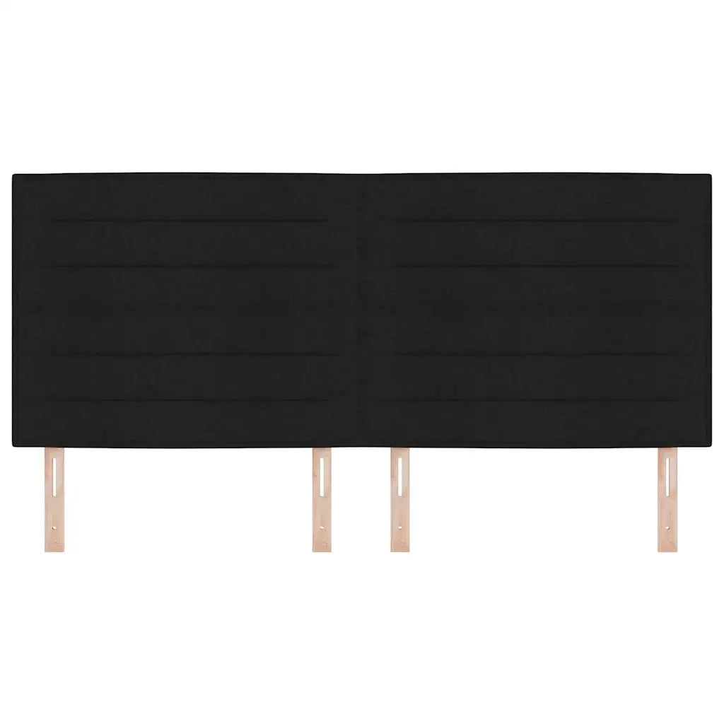 Testiera Nero 200 cm Tessuto 3337707