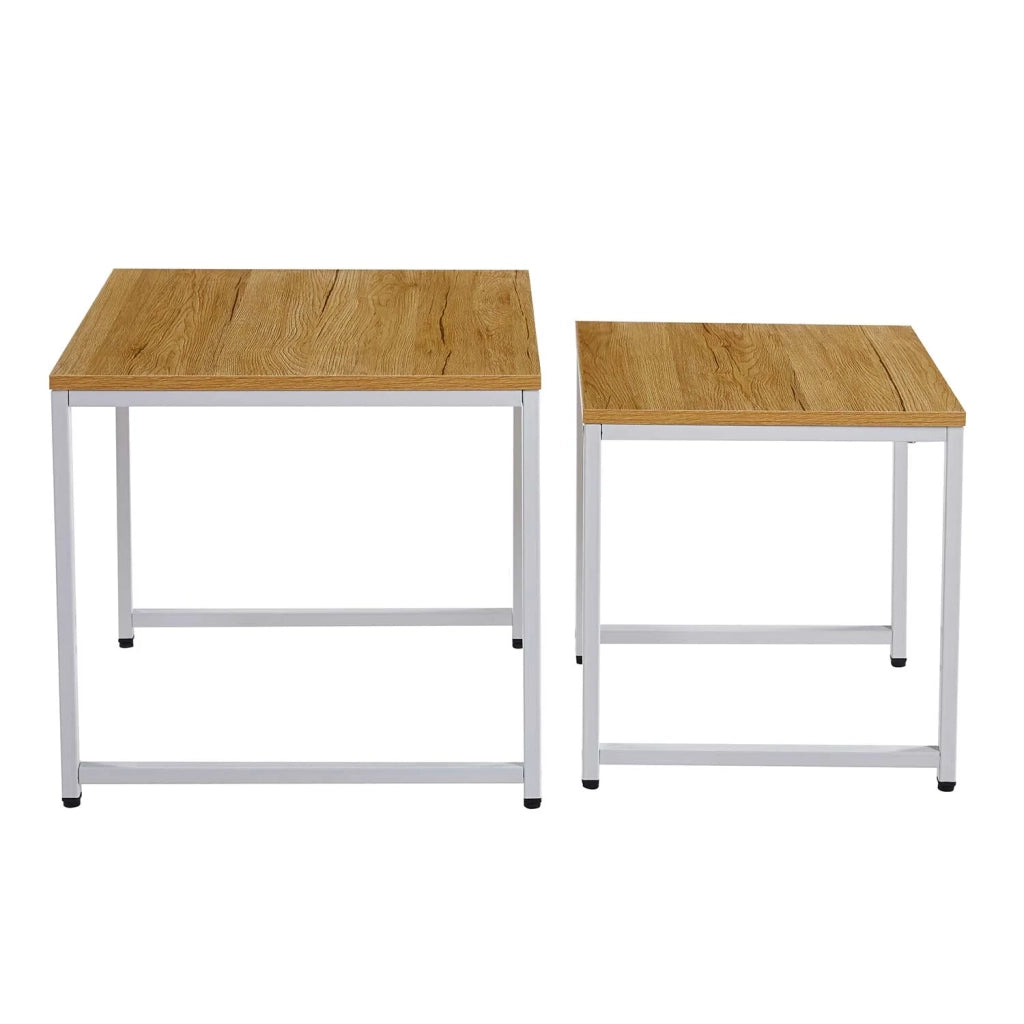 LÚZETE - SET TAVOLINO NESTING BIANCO SWINDON