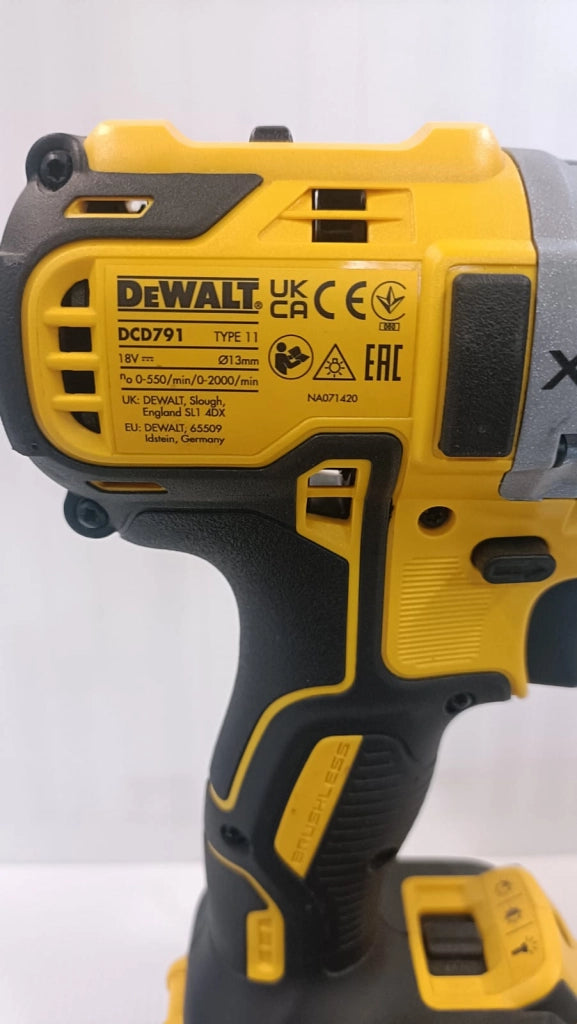 DeWalt DCD791P2 Trapano avvitatore 5.0 Ah, motore Brushless 18 V, 2 velocità con valigia TSTAK