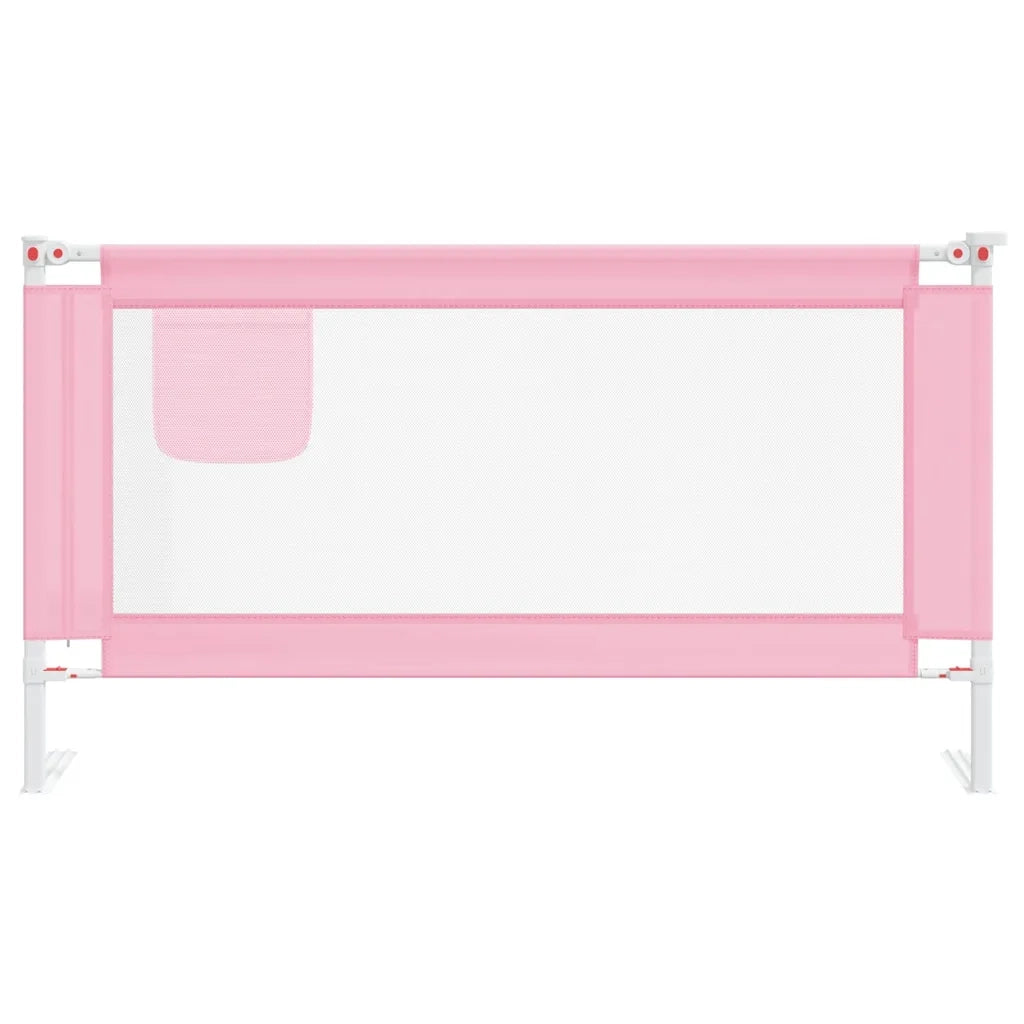 Sponda Letto di Sicurezza per Bambini Rosa 150x25 cm Tessuto CFW4196238