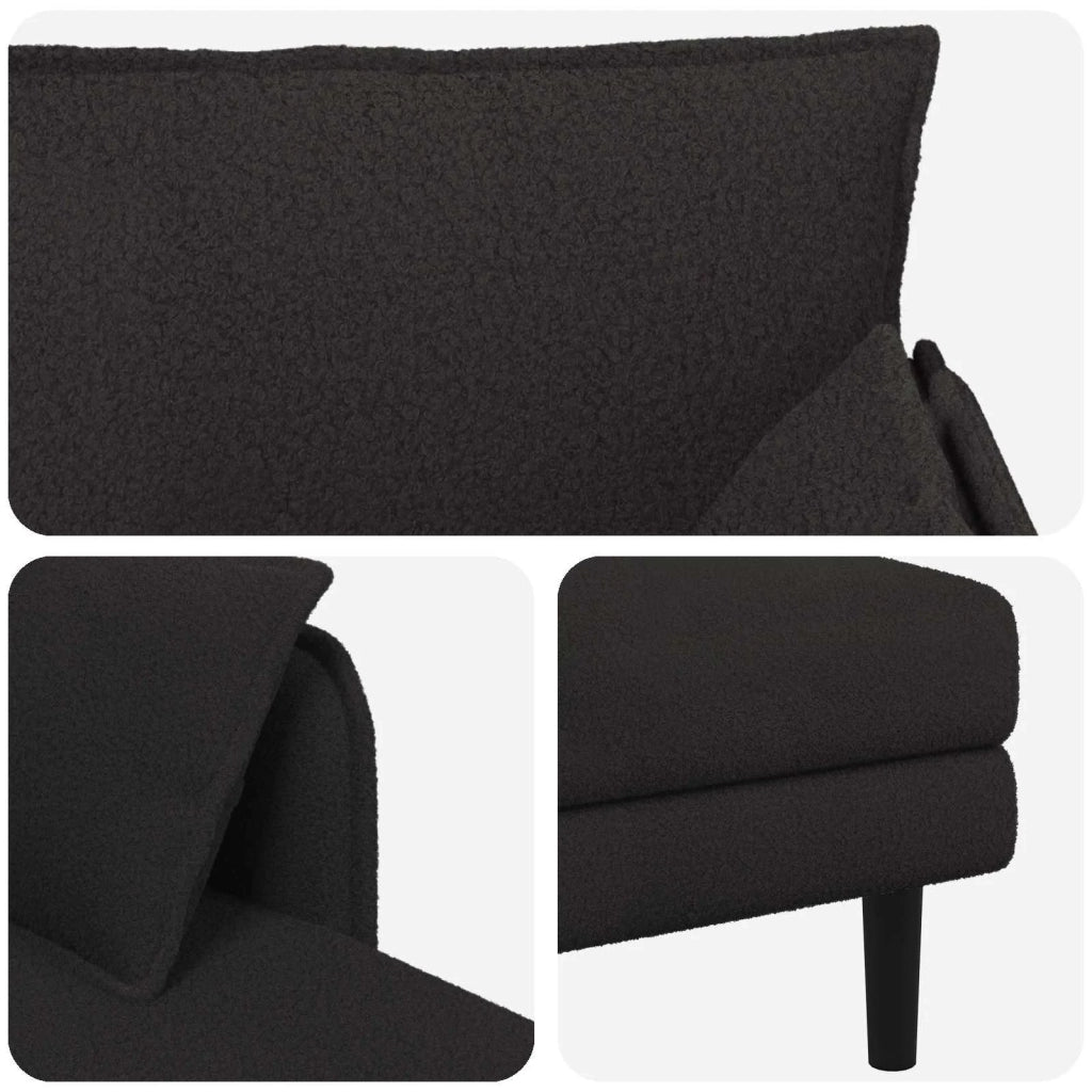 Chaise longue oversize Nero Bouclé 42048071