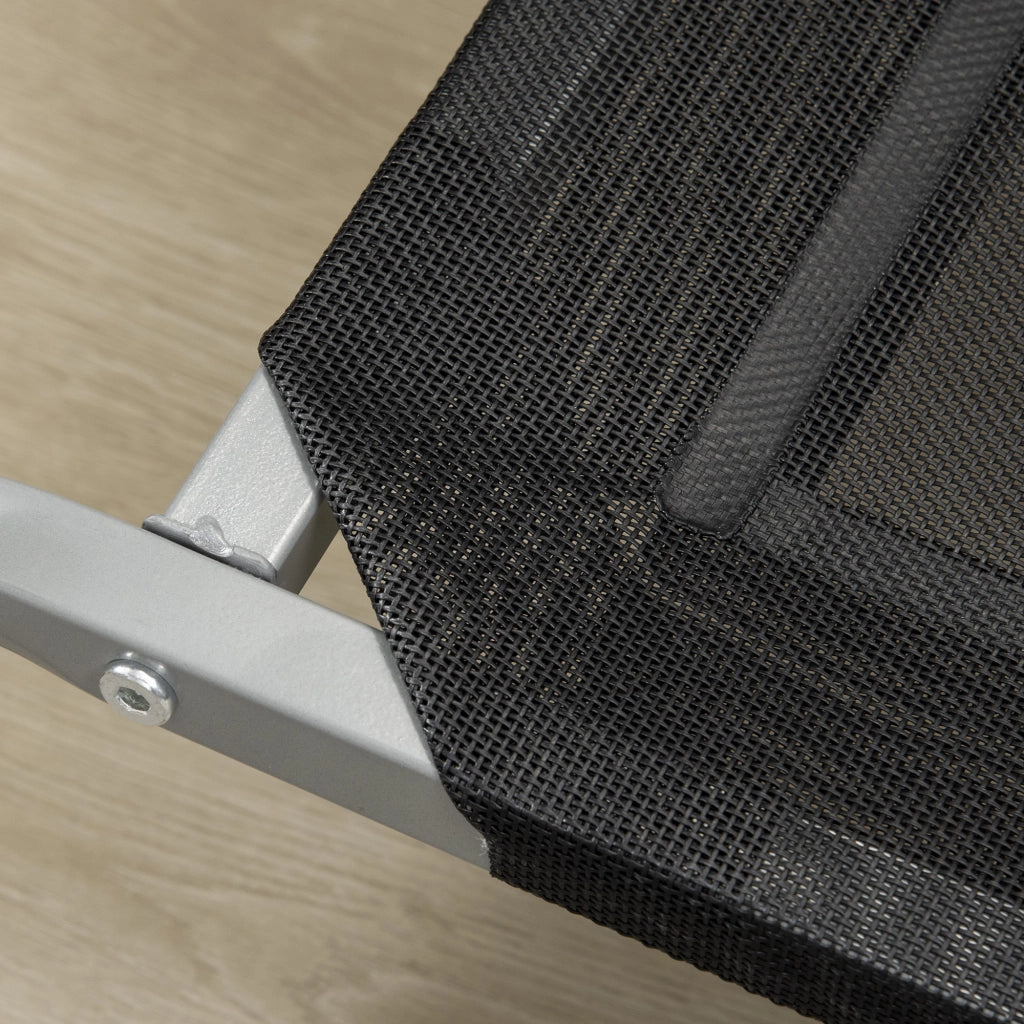 Letto a soppalco per cani 110x75x20 cm con struttura in acciaio per interno ed esterno ¨C zephmum ¨C nero