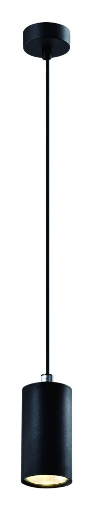 Lampada a sospensione Candellux TUBO nera GU10 Ø7cm