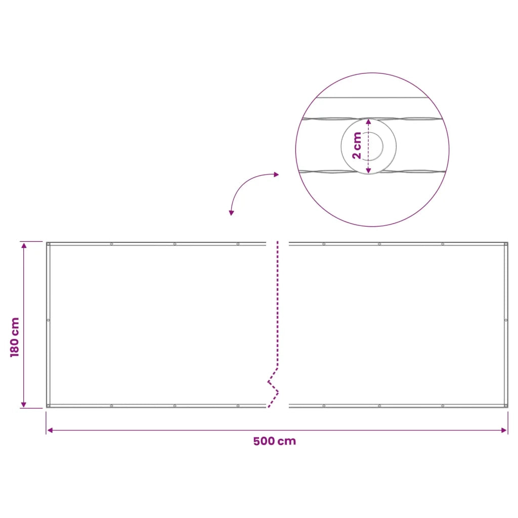 Schermo di Privacy per Balcone 180 x 500 cm 42036409