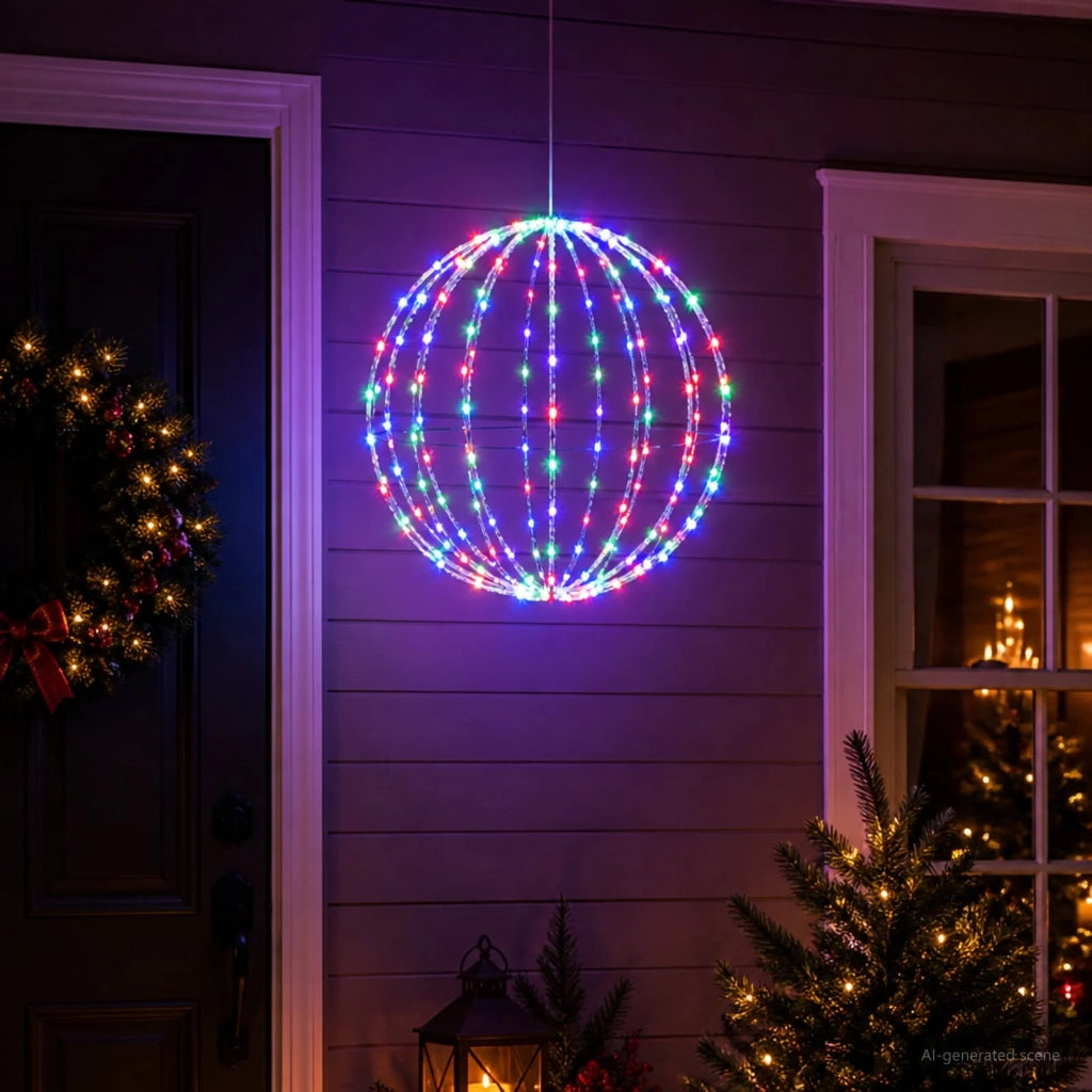 Luce a punta di Natale 120 LED RGB Diametro 40 x 42 cm 42049735
