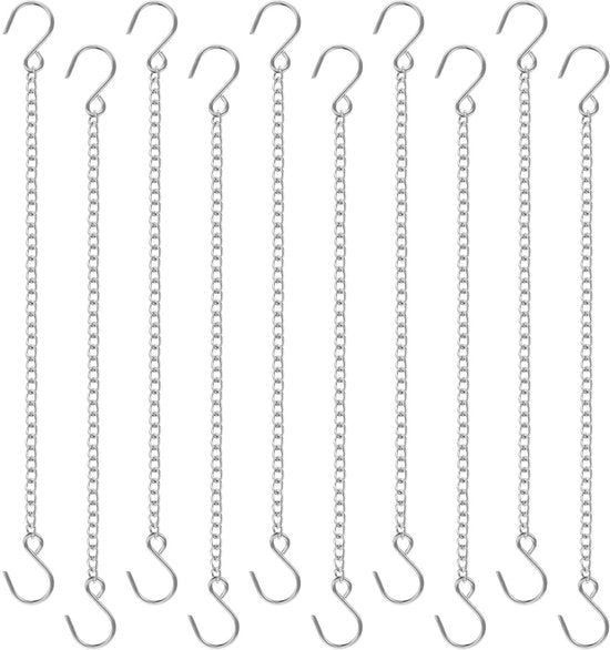 Catene per piante appese con Hook S - 10 pezzi - Cesti metallici
