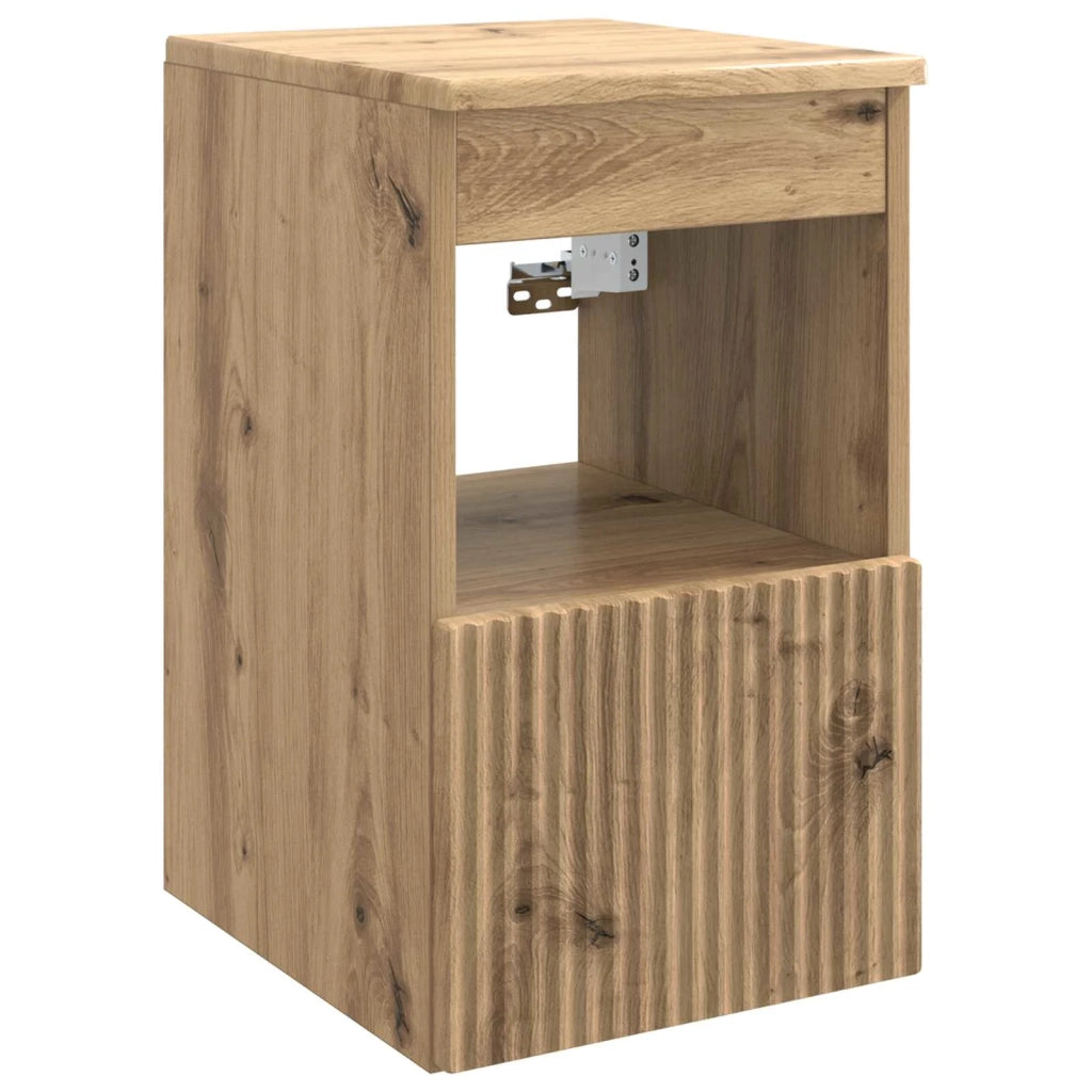 Set di Armadi da Bagno 4 pz Rovere Artigianale 3406342