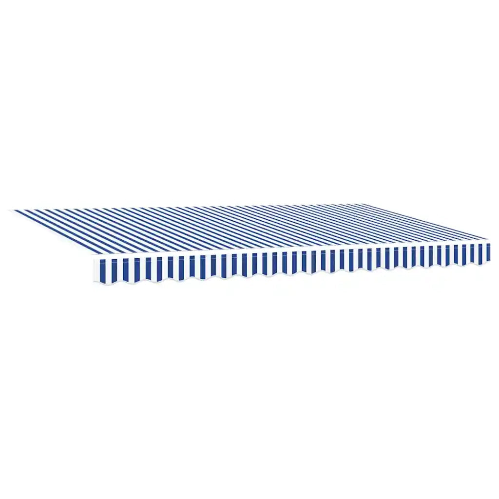 Tenda retrattile-Tenda parasole per balcone Blu 350 x 200 cm Tessuto 226644
