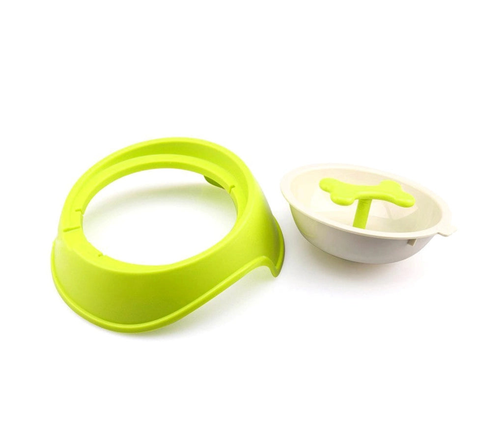 Ciotola sport per cani gatti 20 cm anti-soffocamento e migliore digestione Verde