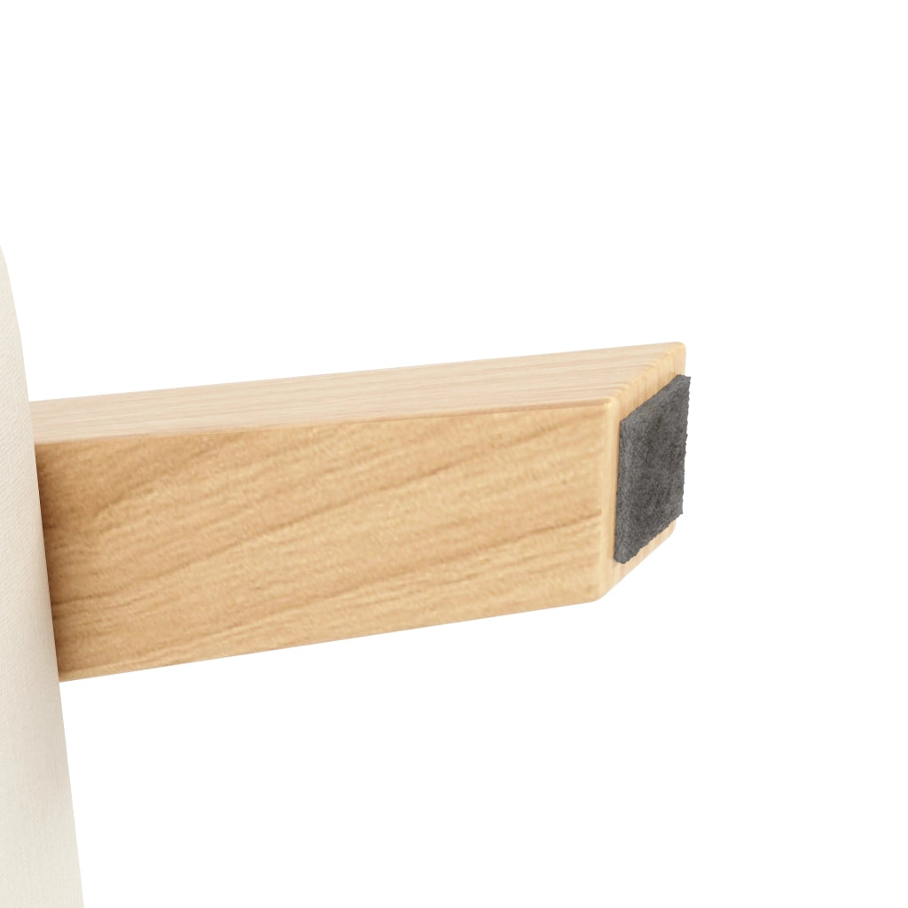 Poltrona letto 3 in 1 87x64x60 cm; schienale reclinabile a 6 posizioni; tessuto effetto lino beige