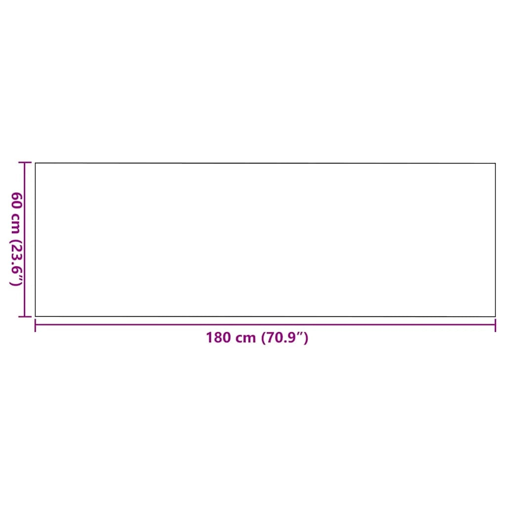 Zerbino d'ingresso moderno rettangolare 60 x 180 cm adatto per uso interno ed esterno base antiscivolo poliammide rosso 02_0057991