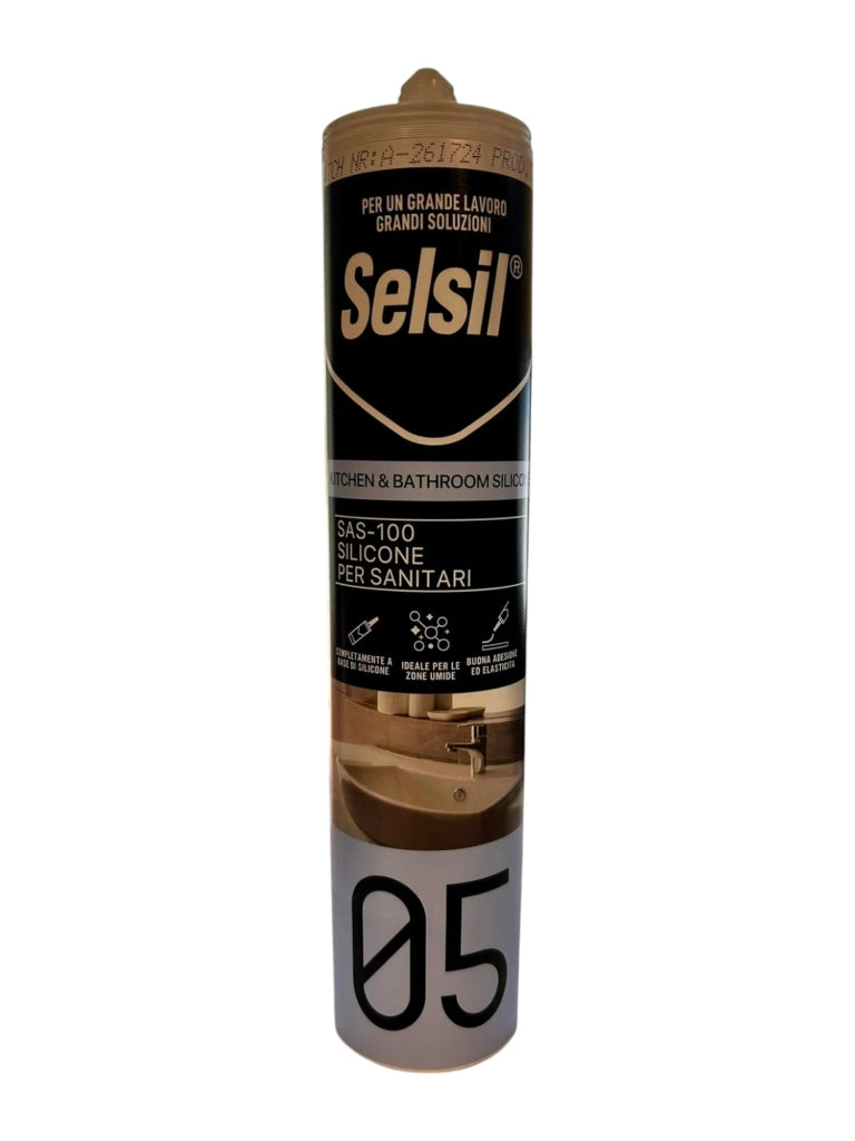 Selsil SAS- 100 silicone per sanitari trasparente