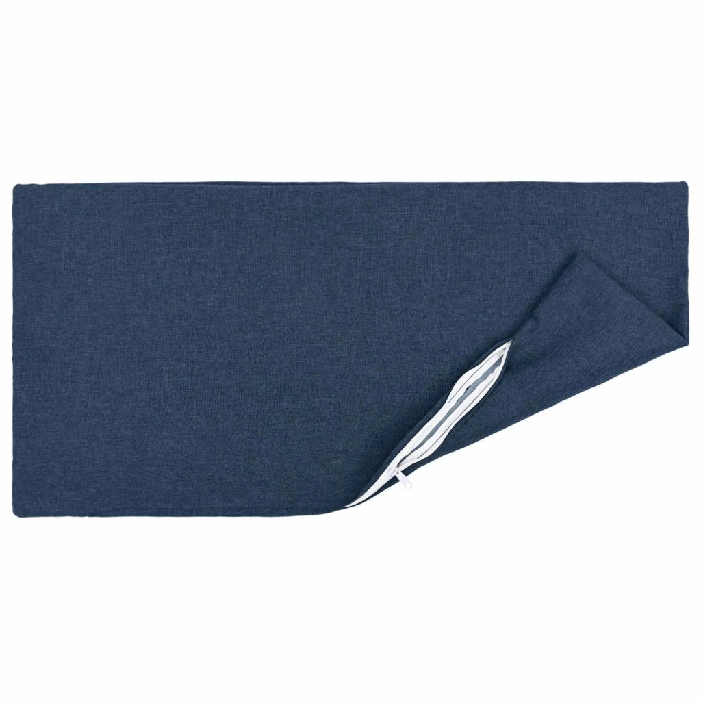 Cuscino con cuscino HEERLEN 2 pz Blu Tessuto 924941
