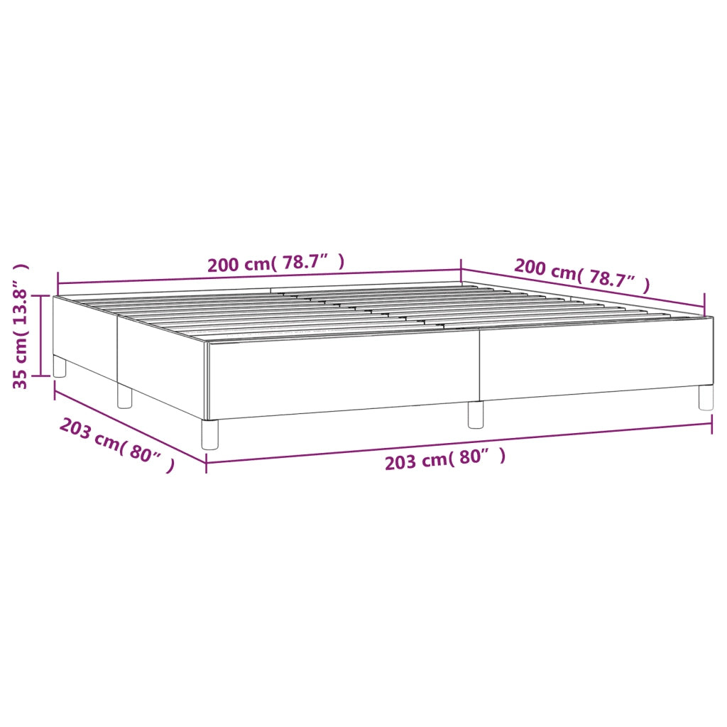 Giroletto-Struttura Letto Rosa 200x200 cm in Velluto 133024