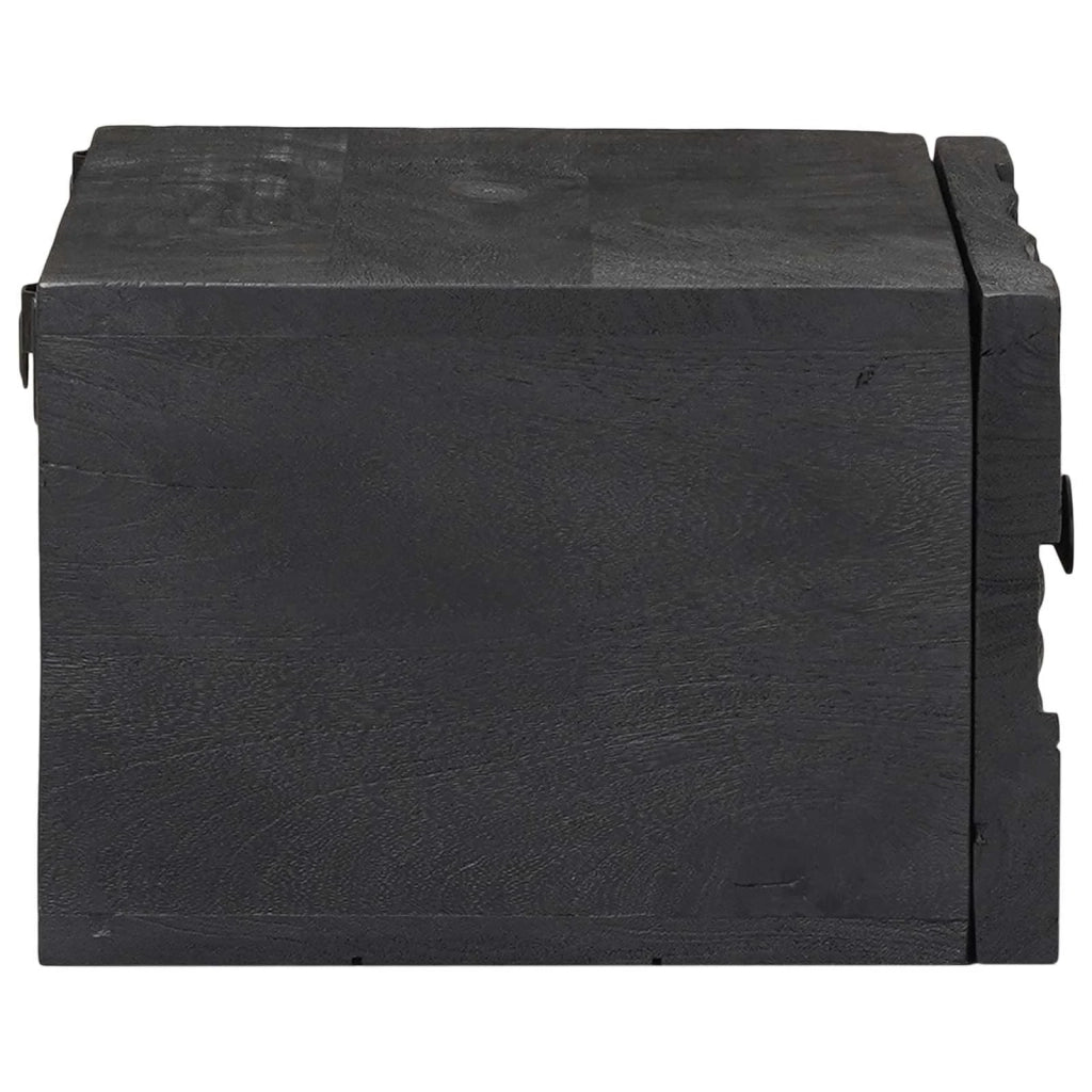 Armadio da Notte con cassetto Nero 40 x 30 x 20 cm 42020079