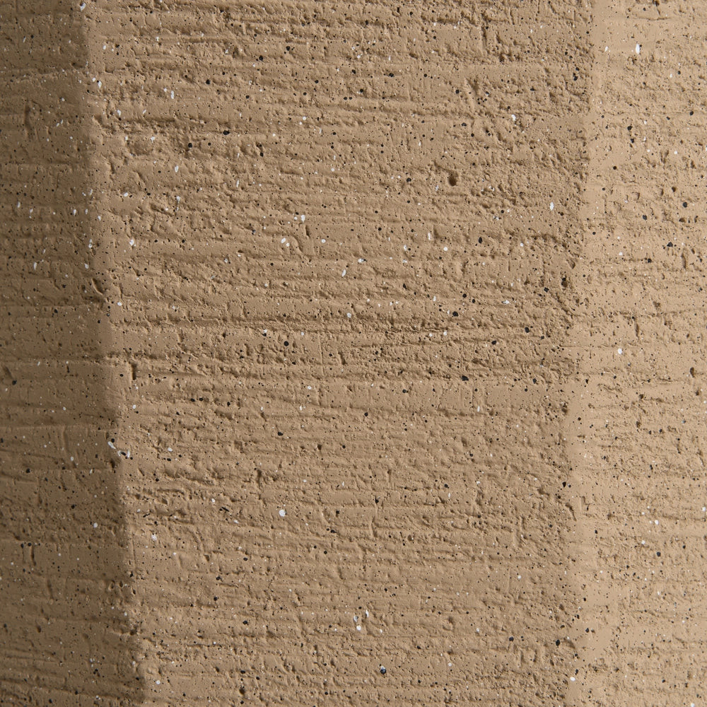 Vaso per piante in cemento e fibra di vetro tortora 33 x 50 cm da interno ed esterno