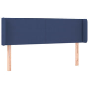 Testiera | Testata ad Orecchio Blu 147x16x78/88cm in Tessuto