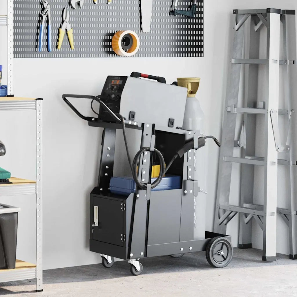 Carrello per saldatura Nero 91 x 47 x 96 cm Acciaio CFW8956833