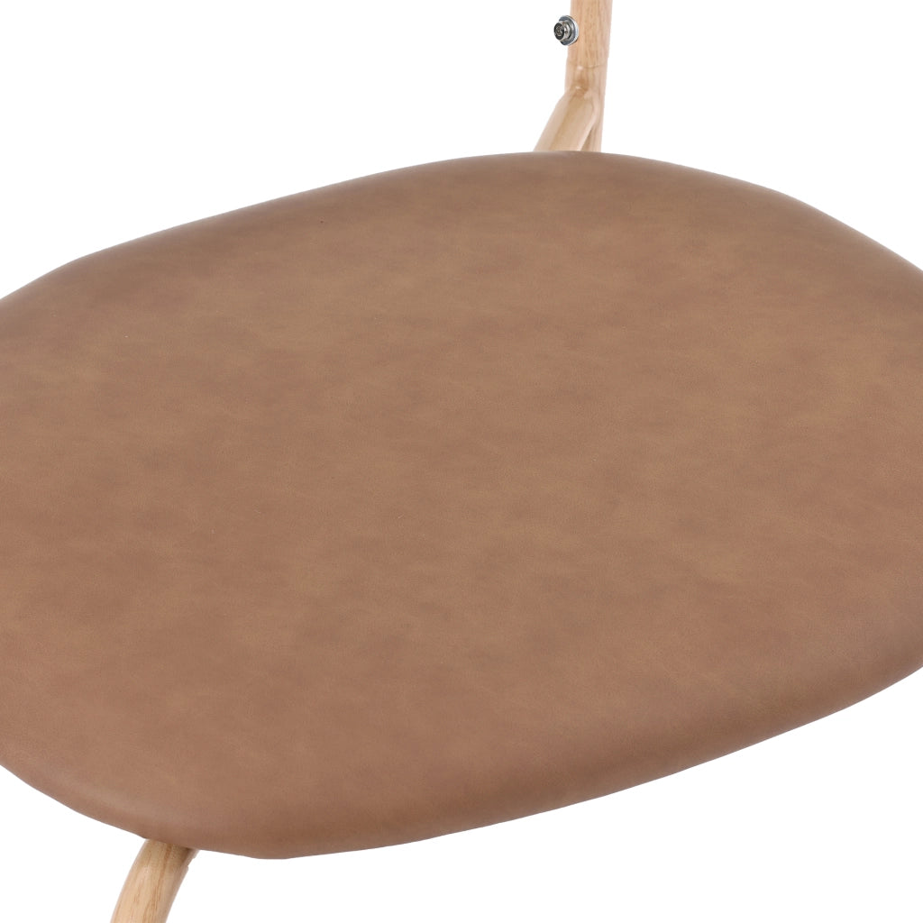 Set 4 Sedie da Pranzo con Gambe in Metallo e Seduta in Rattan ¨C Xylo ¨C Marrone