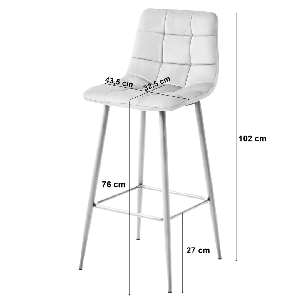 Sgabello Arceto in velluto color rame e gambe dorate
