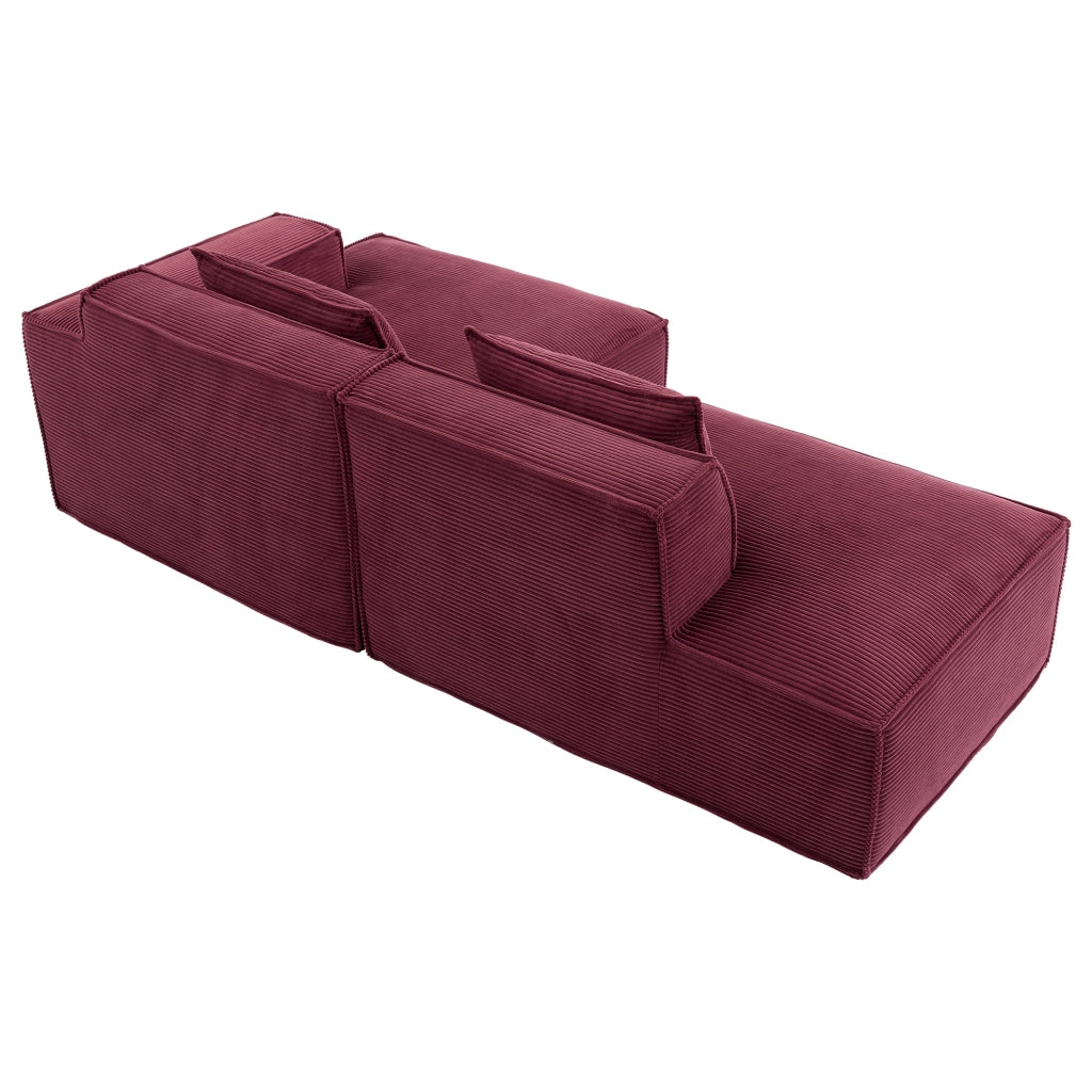 Divano 2 Posti con Cuscini ¨C MINIMAL ¨C Tessuto, 235 cm
