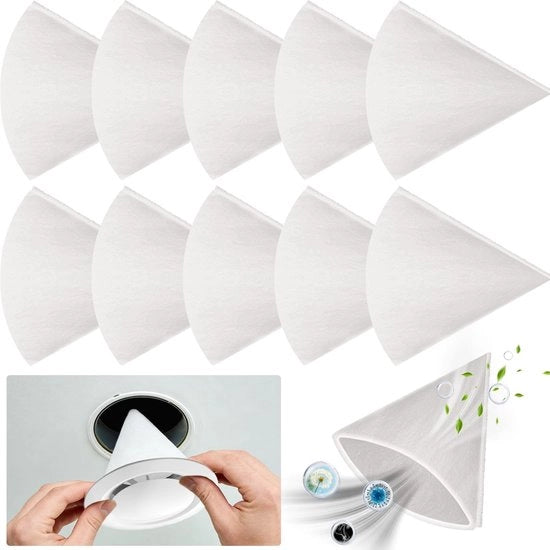 Kit di sostituzione per filtri a forma di cono DN 125, sistema di ventilazione, filtro G4 per sostituire valvole di ventilazione Zehnder, Helios, Maico, Pluggit, lunghezza 180 mm, filtro per ventilazione.
