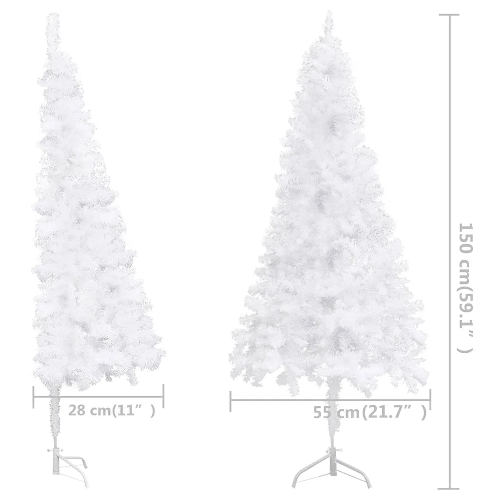 Alberi di Natale artificiali PVC, Steel White 329168