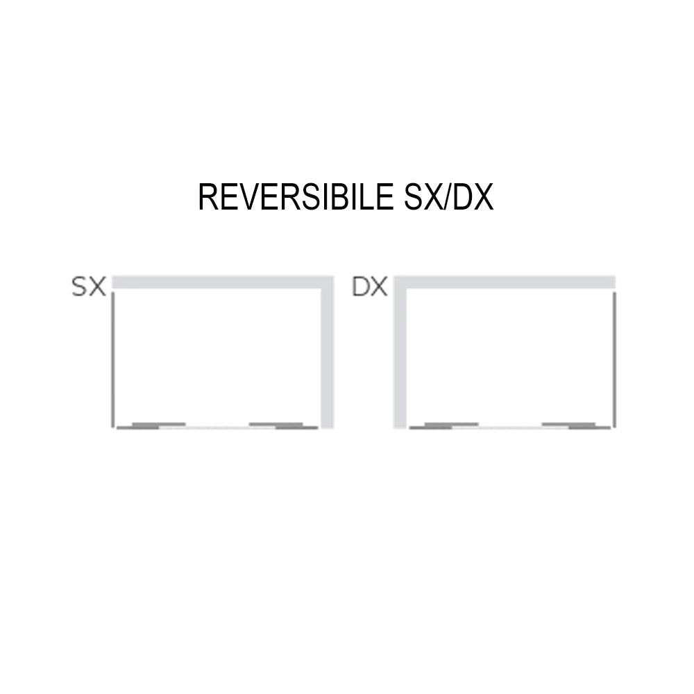 Lato fisso box doccia slide4 adatto per porta scorrevole slide4 cristallo temprato *** misure 67-70xh190 cm stampato,...