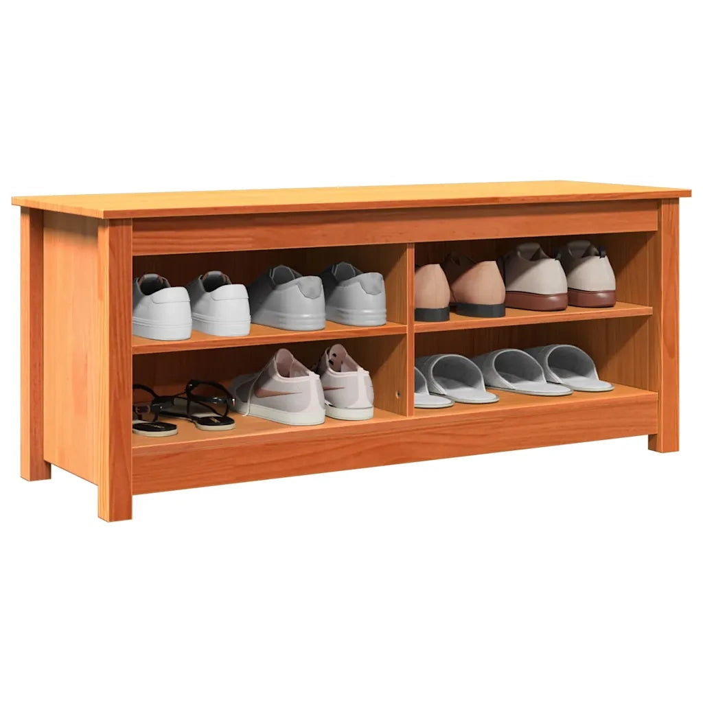 Panchina con contenitore Marrone cerato 110 x 38 x 45,5 cm 869910
