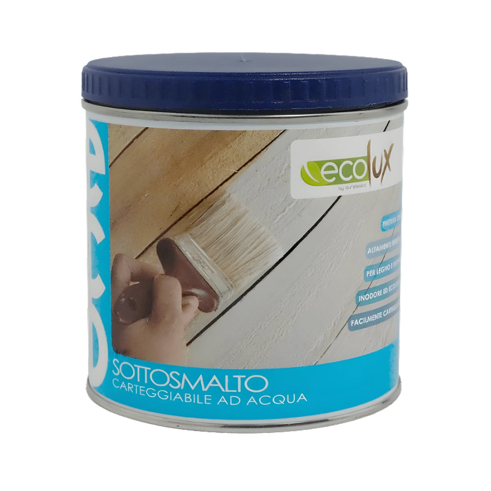 Ecolux sottosmalto acrilico fondo riempitivo legno bianco *** formato 0,5 l, confezione 1