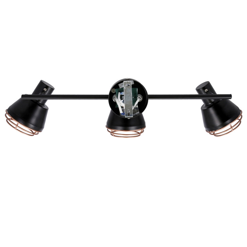 Plafoniera/Applique Candellux Neria 3xE14 nero rame 40W