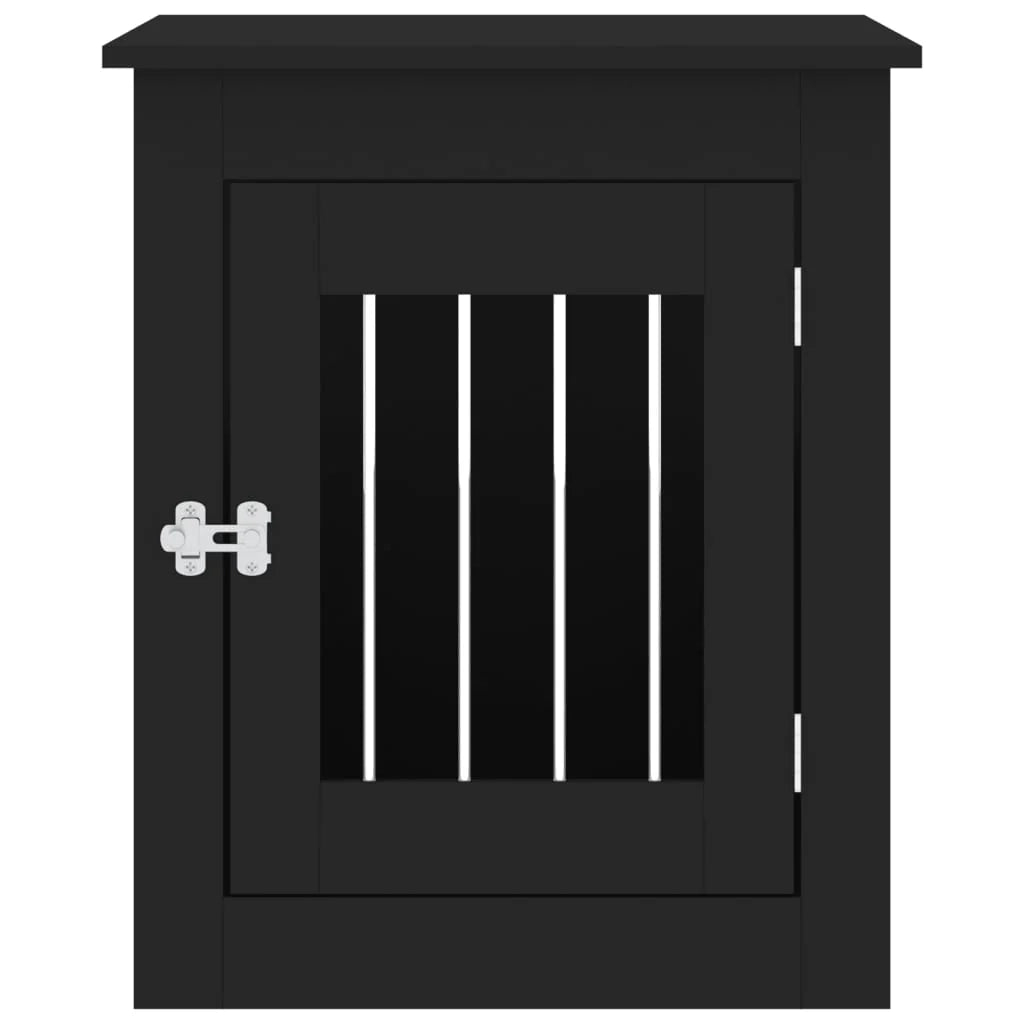 Mobile per trasportino per cani 55 x 75 x 65 cm in legno ingegnerizzato nero 02_0043357