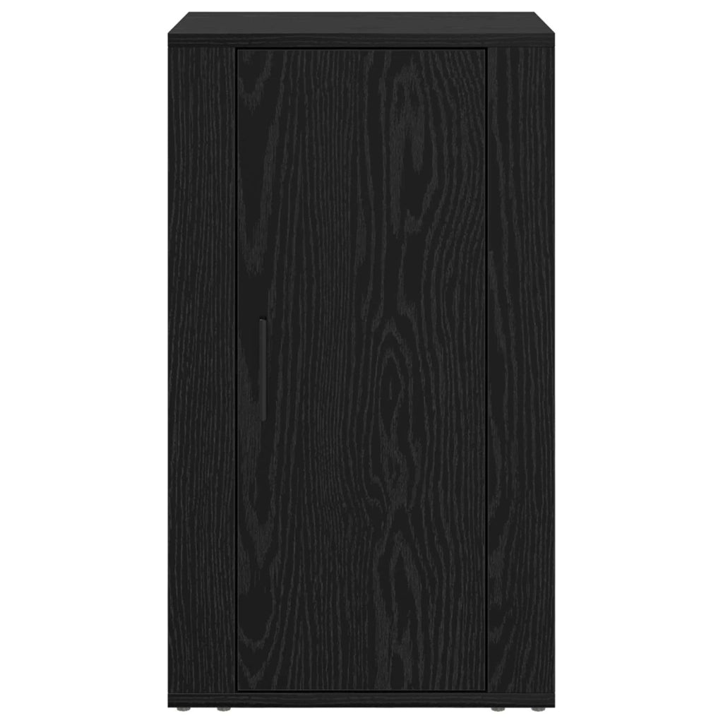 Credenza | Madia | Buffet da pranzo | Armadio da pranzo Rovere Nero 40 x 33 x 70 cm Legno multistrato
