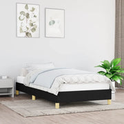 Giroletto senza Materasso-Struttura Letto Nero 80x200 cm Tessuto 162858