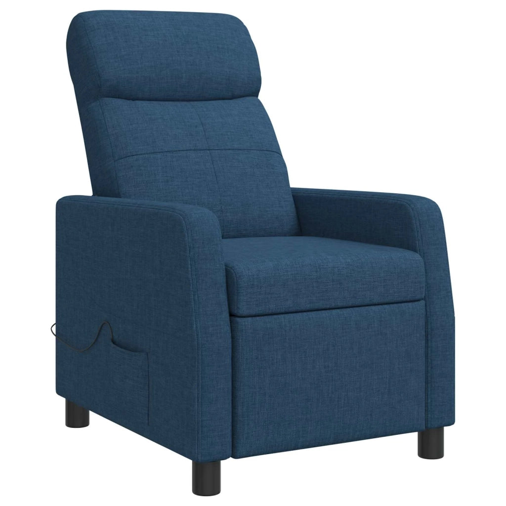 Divano Sedia-Poltrona Massaggiante Blu Tessuto 937082