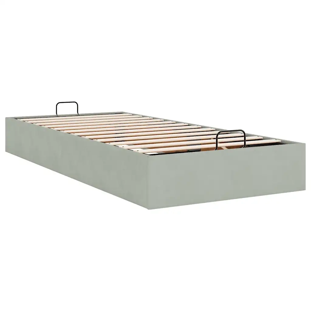 Struttura Letto Pouf Senza Materasso 90x200 cm Velluto 3310937