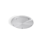 Rosone Multicavo 5 Fori In Metallo Cromo Lucido D45Cm