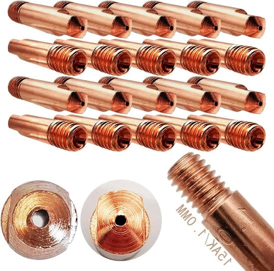 Accessori per MIG/MAG per 15AK - Mondstuk per Gas per 20 pezzi - M6 - Accessori per MIG/MAG per 15AK - Sostituzione per Mondstuk - 10 mm