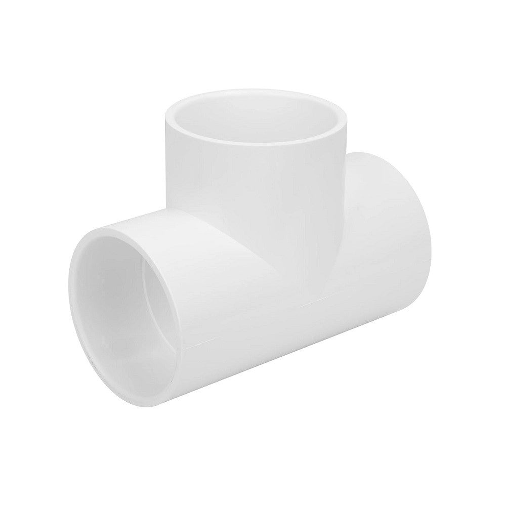 Aquariumline Raccordo a T 90° in PVC bianco ad incollaggio Ø20mm