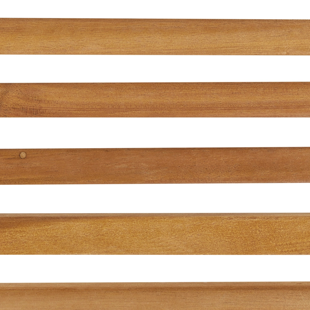 Tavolo da pranzo da giardino in legno massiccio di acacia chiaro 180 x 90 cm 6 posti a sedere rettangolare per interni e per esterni Rustico