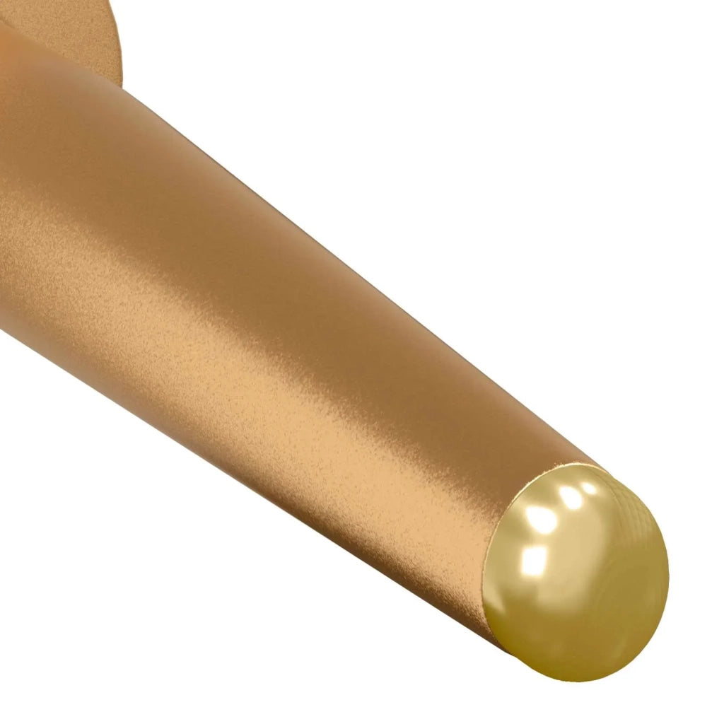 Set di 12 piedi di supporto conici design pulito mobile 98 x 40 mm in ferro dorato 02_0051994