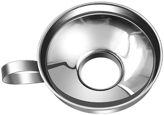 Treccia di acciaio inossidabile per cucina - Grande apertura - Treccia per consistenza - Fagioli - Grande diametro - Regolabile - Treccia per jam - Adatto a diverse sostanze liquide - Argento - 10,5 cm