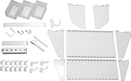 Tavolo di lavoro con set di accessori - Bianco